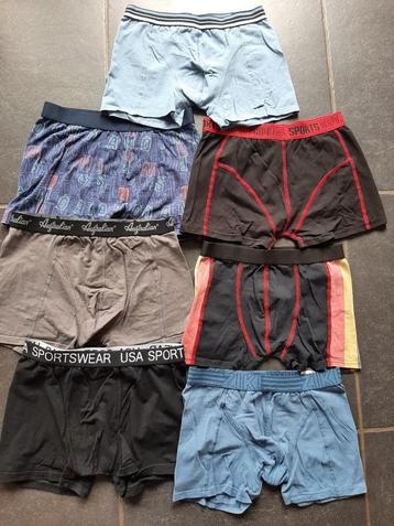 7 verschillende boxershorts beschikbaar voor biedingen