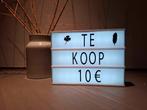 lichtbak met lettertjes en cijfers, Huis en Inrichting, Ophalen of Verzenden, Zo goed als nieuw