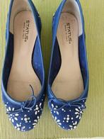 blauwe balleriina's met strass maat 38, Blauw, Gedragen, Ballerina's, Ophalen of Verzenden