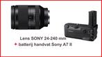 Sony Lens 24-240 mm + Handvatbattery, TV, Hi-fi & Vidéo, Photo | Lentilles & Objectifs, Enlèvement, Lentille standard, Utilisé