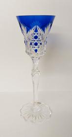 Roemer en cristal clair doublé bleu cobalt VSL, Antiquités & Art, Antiquités | Verre & Cristal, Enlèvement ou Envoi