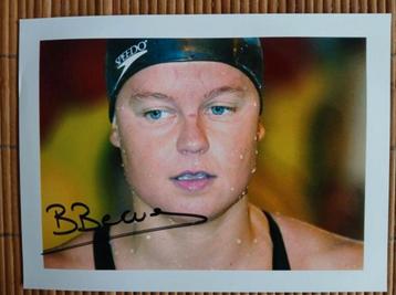 Gesigneerde foto van Brigitte Becue.  beschikbaar voor biedingen