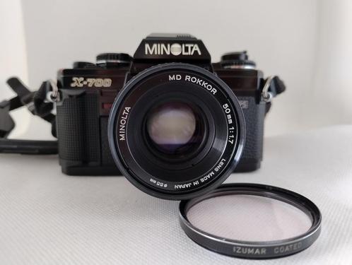 Minolta X 700  MPS Camera met een 50mm 1:1.7 Rokkor lens, Audio, Tv en Foto, Fotocamera's Analoog, Zo goed als nieuw, Spiegelreflex