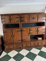 Eiken wandkast, Huis en Inrichting, Ophalen, Zo goed als nieuw