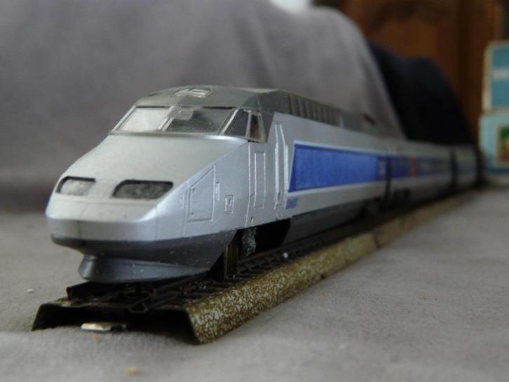 LIMA TGV Atlantique startset 4 delige treinset, sporen,trafo, Hobby en Vrije tijd, Modeltreinen | H0, Gebruikt, Treinset, Wisselstroom