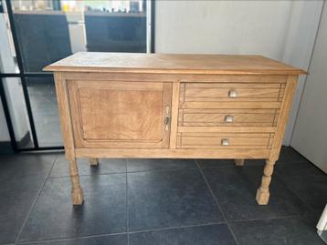 Vintage houten dressoir / commode, Huis en Inrichting, Kasten | Dressoirs, Ophalen