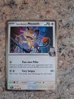 Team Rocket's Meowth dri 149 Cosmos Holo, Ophalen of Verzenden, Nieuw, Losse kaart