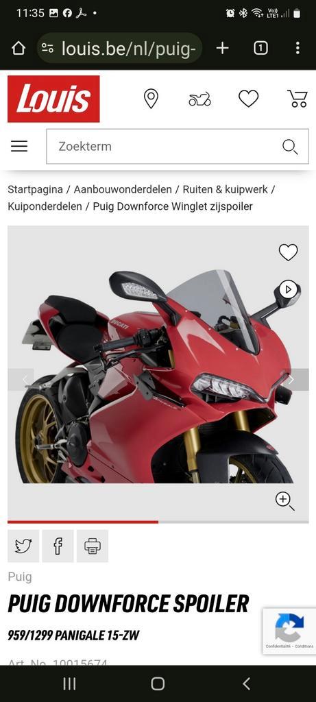 Aileron spoiler Ducati Panigale 959 1299, Motos, Accessoires | Autre, Comme neuf, Envoi