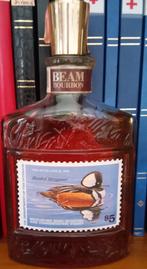 JIM BEAM BOURBON EN DECANTER, Collections, Vins, Comme neuf, Pleine, Autres types, Enlèvement