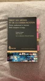 Livre droit des médias et de la communication, bon état, Boeken, Schoolboeken, Gelezen, Alain Strowel et François Jongen, Overige niveaus
