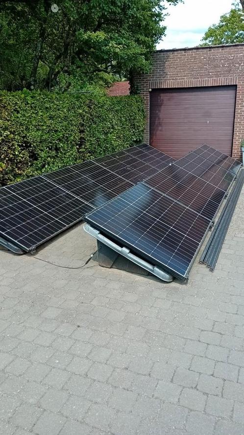 8 panelen Jinko 415Wp komplete set + 16 panelen Jinko 435Wp, Doe-het-zelf en Bouw, Zonnepanelen en Toebehoren, Zo goed als nieuw