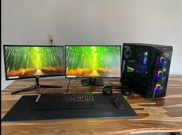 Gaming pc setup RTX 3080ti ryzen 9 5900x 32gb, Computers en Software, Ophalen, Zo goed als nieuw