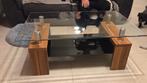 Salontafel met glas, Huis en Inrichting, Ophalen, 50 tot 100 cm, 100 tot 150 cm, Modern