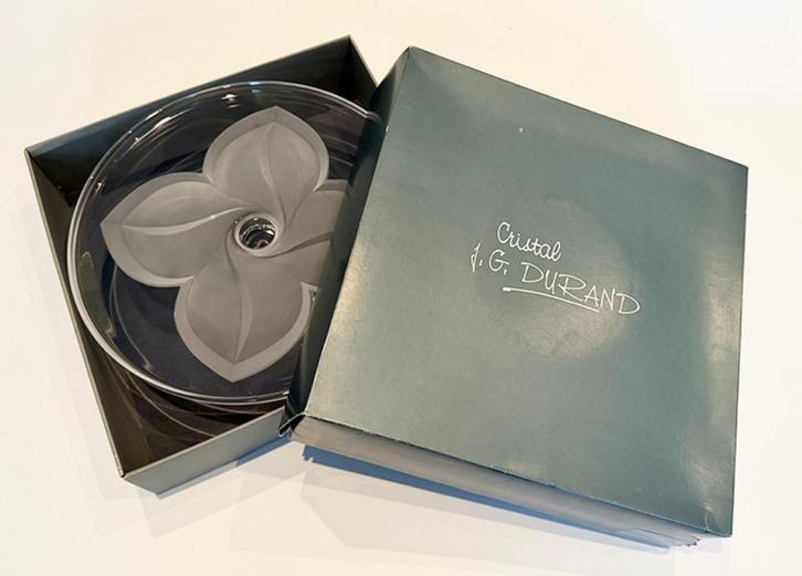 présentoir à gâteaux en cristal J.G.DURAND, Divers, Divers Autre, Neuf, Enlèvement