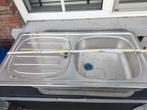 Inox enkele spoelbak., Ophalen of Verzenden, Zo goed als nieuw