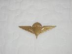Mutskenteken HQ Para messing goudkleurig, Verzamelen, Ophalen of Verzenden, Landmacht, Embleem of Badge
