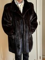 Magnifique manteau en vison noir pleine peau taille 42-44, Ophalen, Gedragen, Maat 42/44 (L), Zwart