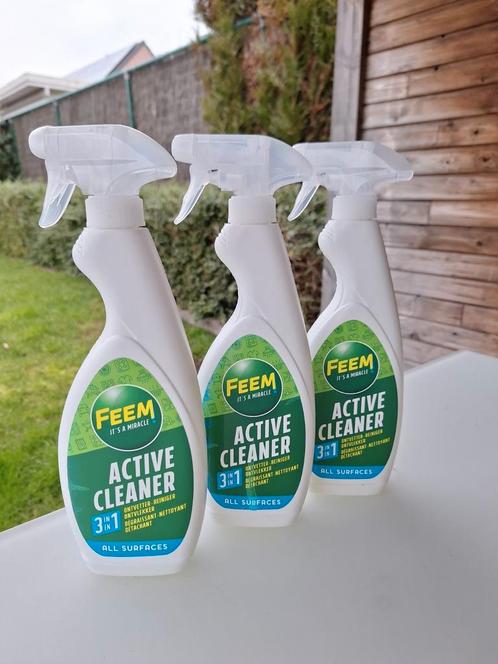 3x Feem active cleaner ( alle oppervlakten), Huis en Inrichting, Schoonmaakartikelen, Ophalen of Verzenden