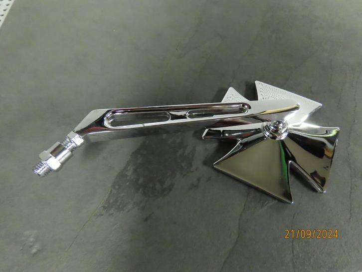 Iron Cross Spiegel links Gothic Spiegel Chopper Custom, Motoren, Accessoires | Overige, Nieuw, Ophalen of Verzenden