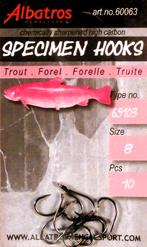 Albatros Specimen Hooks, Watersport en Boten, Hengelsport | Algemeen, Verzenden, Nieuw, Haak