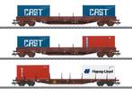 MARKLIN 47119 NMBS containerwagenset, Verzenden, Gelijkstroom of Wisselstroom, Märklin, Nieuw