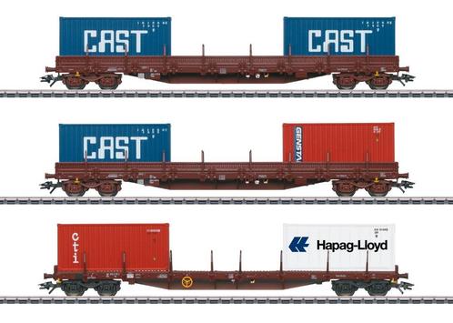 MARKLIN 47119 NMBS containerwagenset, Hobby en Vrije tijd, Modeltreinen | H0, Nieuw, Wagon, Gelijkstroom of Wisselstroom, Märklin
