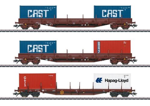 MARKLIN 47119 Coffret de wagons porte-conteneurs NMBS, Hobby & Loisirs créatifs, Trains miniatures | HO, Neuf, Wagon, Märklin