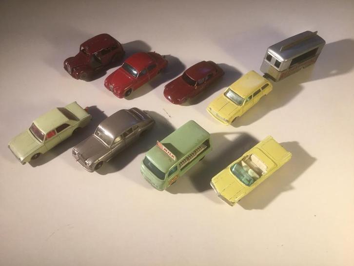 Lotje oude Lesney 1:87 autootjes, Hobby en Vrije tijd, Modelauto's | 1:87, Gebruikt, Lesney, Ophalen of Verzenden