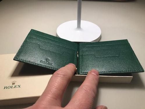 Rolex portefeuille, Handtassen en Accessoires, Portemonnees, Nieuw, Overige merken, Groen, Leder, Met knipsluiting, Ophalen