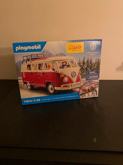 Volkswagen playmobil t1 vw bus camper 71814, Kinderen en Baby's, Speelgoed | Playmobil, Nieuw, Complete set, Ophalen