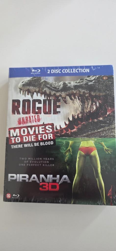 BR - 2 movie pack Rogue en Piranha 3D (verpakking), Cd's en Dvd's, Blu-ray, Nieuw in verpakking, Horror, 3D, Boxset, Ophalen of Verzenden
