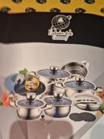 Lot de casseroles inox 16 pieces, Enlèvement, Inox, Plaques à induction