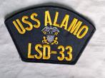 Écusson marine américaine USS ALAMO "LSD-33", Enlèvement ou Envoi, Marine, Autres types