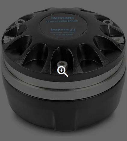 Beyma SMC225Nd Compression, 2 pièces, Audio, Tv en Foto, Luidsprekerboxen, Zo goed als nieuw, Front, Rear of Stereo speakers, 60 tot 120 watt