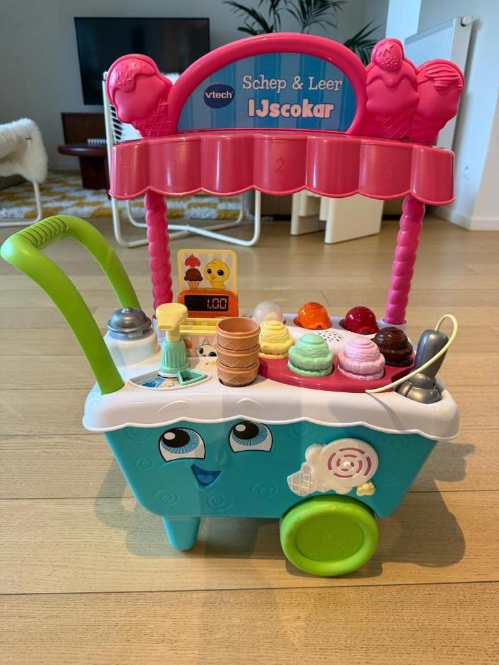 Schep en leer ijscocar - VTech, Kinderen en Baby's, Speelgoed | Vtech, Zo goed als nieuw, 2 tot 4 jaar, Ophalen