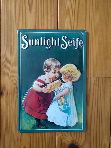 Sunlight reclamebord in metaal beschikbaar voor biedingen