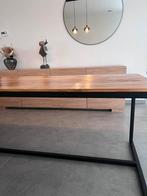 House doctor eettafel hout met zwart staal, Ophalen, Zo goed als nieuw, Metaal