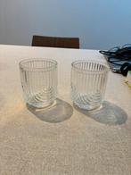 Set van 2 Prachtige Design Glazen Art Deco Stijl, Collections, Verres & Petits Verres, Enlèvement ou Envoi, Comme neuf