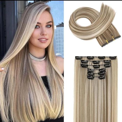 Kit extensions cheveux blond, Handtassen en Accessoires, Uiterlijk | Haarverzorging, Nieuw, Pruik of Haarverlenging, Verzenden