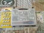 Set de colliers de serrage + charnières 70x40 mm, Ophalen, Nieuw