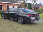 BMW 7 Serie 740 740E, M-Pack, affichage tête haute, 360Cam, Auto's, Automaat, Gebruikt, Euro 6, Blauw