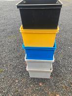 5 stapelbare opbergboxen, Enlèvement, Utilisé