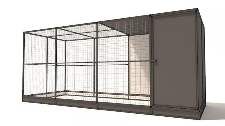 Glorenza - ALU - Evi -449x176x193 - 50x50x3mm, Dieren en Toebehoren, Pluimvee | Toebehoren, Nieuw, Kippenhok of Kippenren, Ophalen of Verzenden