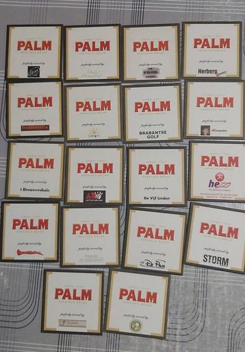 Palm bierviltjes alle cafés 18 stuks beschikbaar voor biedingen