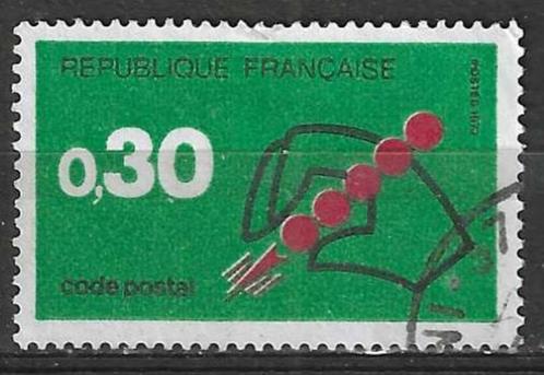 Frankrijk 1972 - Yvert 1719 - Gebruik van Postcodes (ST), Postzegels en Munten, Postzegels | Europa | Frankrijk, Gestempeld, Verzenden