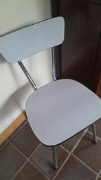 Vintage formica stoel in uitmuntende staat, Huis en Inrichting, Stoelen, Ophalen, Kunststof, Wit, Vintage