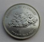 Guernsey 25 pence 1977 Queen Elizabeth II, Postzegels en Munten, Verzenden