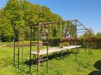 Feesttent - kokers staal zwart 3x3m | 6m x 2m of 6m x 4,5 m, Doe-het-zelf en Bouw, Metalen, Ophalen, IJzer