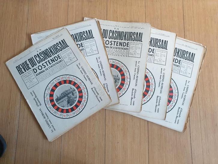 CASINO KURSAAL D’OSTENDE – Tijdschriften uit 1939 (18 nummer, Verzamelen, Tijdschriften, Kranten en Knipsels, Krant, Ophalen of Verzenden
