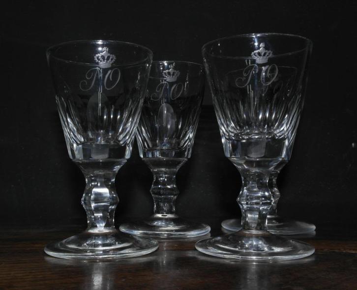 Antieke sherry glaasjes, Antiek en Kunst, Antiek | Glaswerk en Kristal, Ophalen of Verzenden